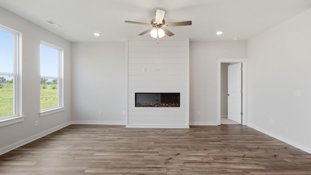 Living area with spacious designs