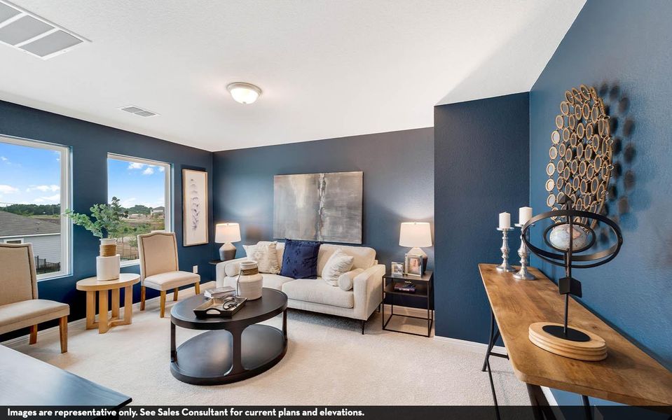 Furnished interior view inside a new home in Sweetgrass Village, Crosby (Image 15).