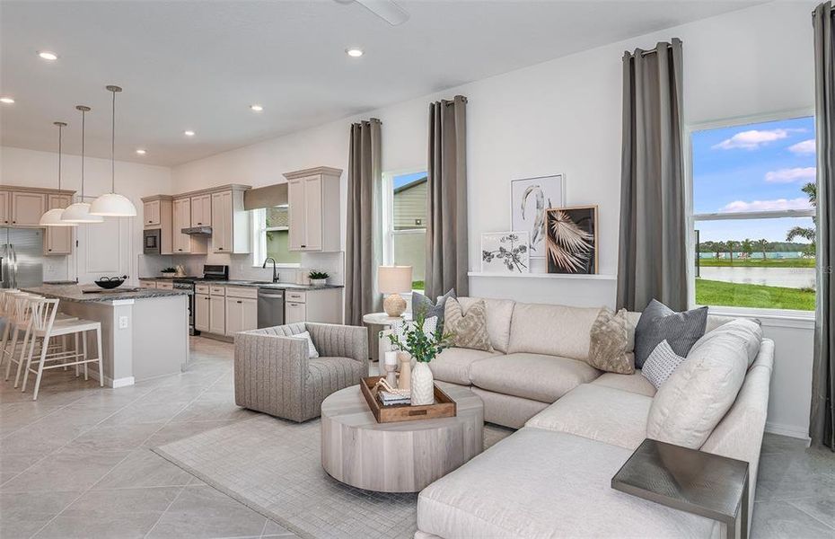 Furnished interior view inside a new home in Tohoqua Reserve, Kissimmee (Image 11).