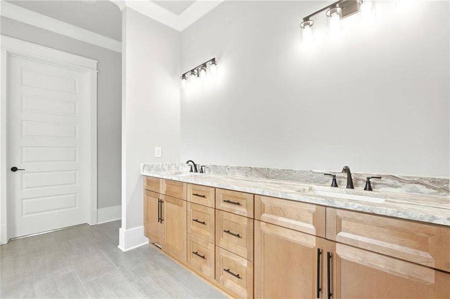 Furnished interior view inside a new home in , Flowery Branch (Image 11).