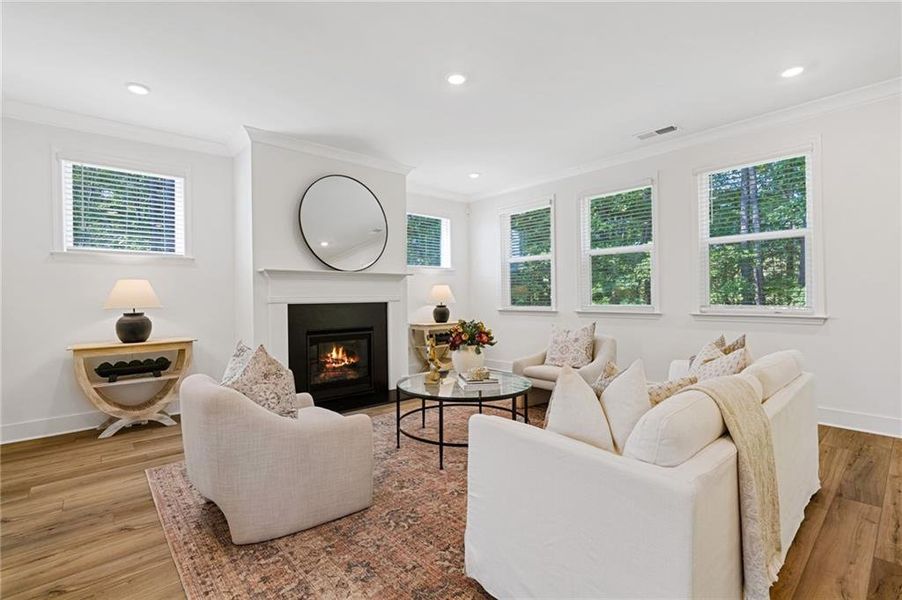 Furnished interior view inside a new home in , Dallas (Image 33).