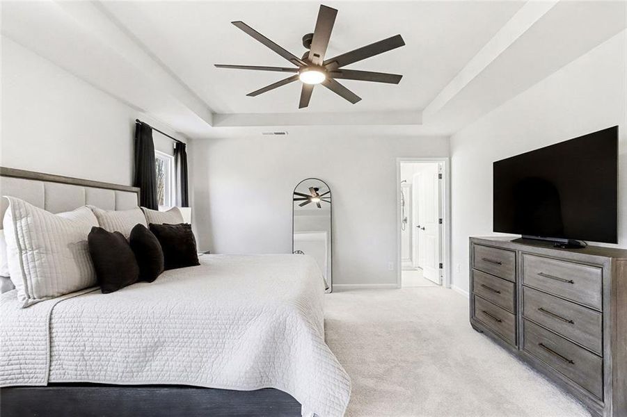 Furnished interior view inside a new home in Pinebrook at Hamilton Mill, Auburn (Image 29). Furnished interior view inside a new home in Pinebrook at Hamilton Mill, Auburn (Image 29).