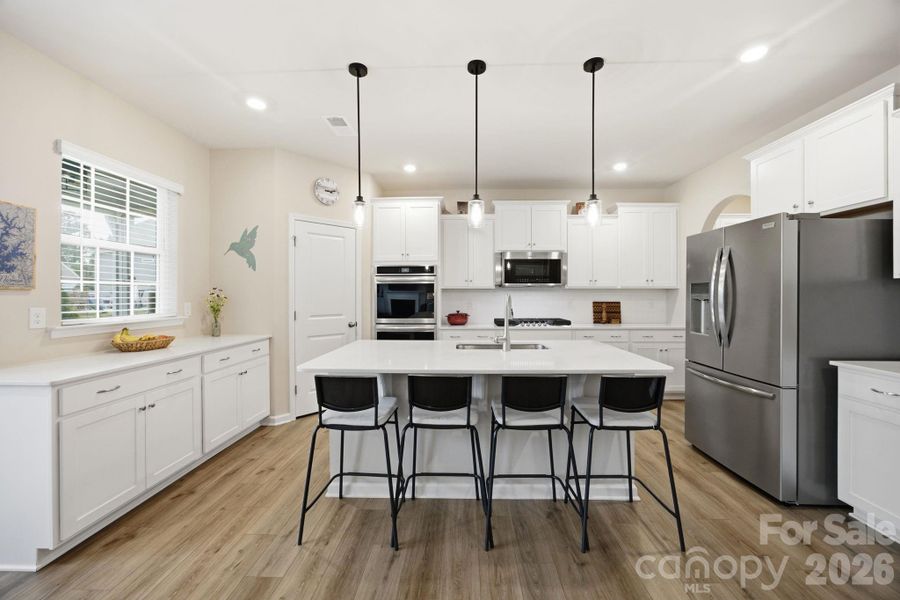 Furnished interior view inside a new home in Falls Cove at Lake Norman, Troutman (Image 9).