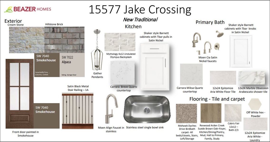 Sample of building materials used in homes in Hunter's Ranch, San Antonio (Image 16). Sample of building materials used in homes in Hunter's Ranch, San Antonio (Image 16).