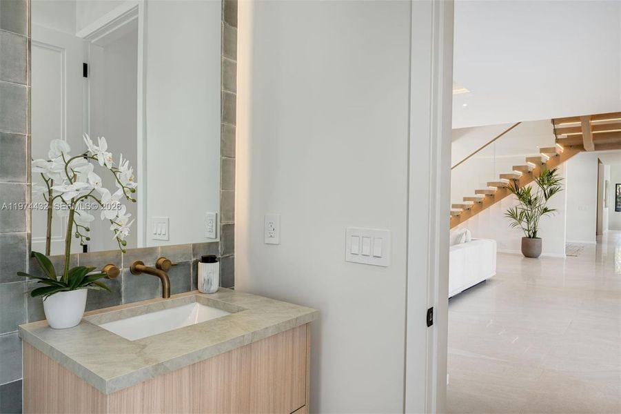 Furnished interior view inside a new home in , Miami (Image 10).