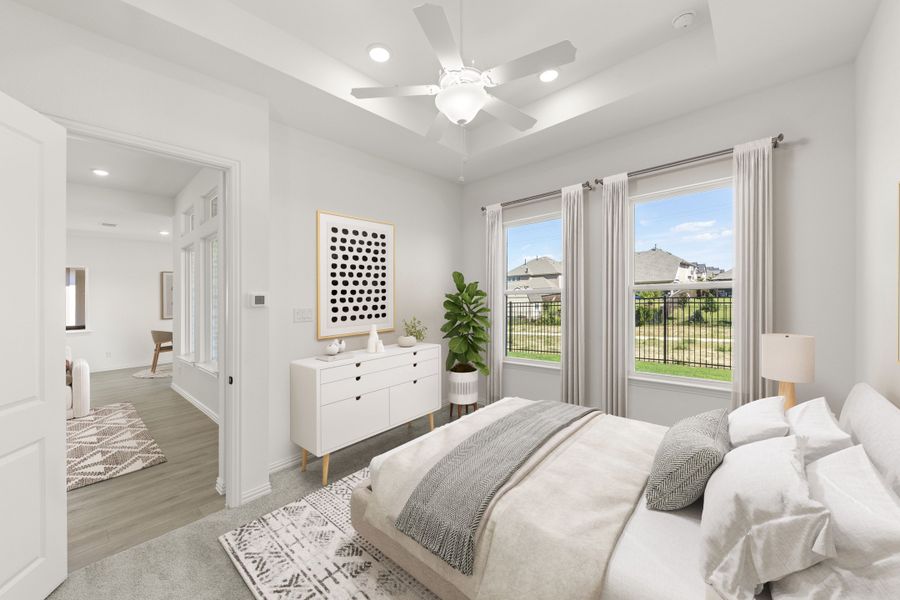 Representative furnished interior of a home built from the Marshall by Ashton Woods in Inspiration, Wylie (Image 14).