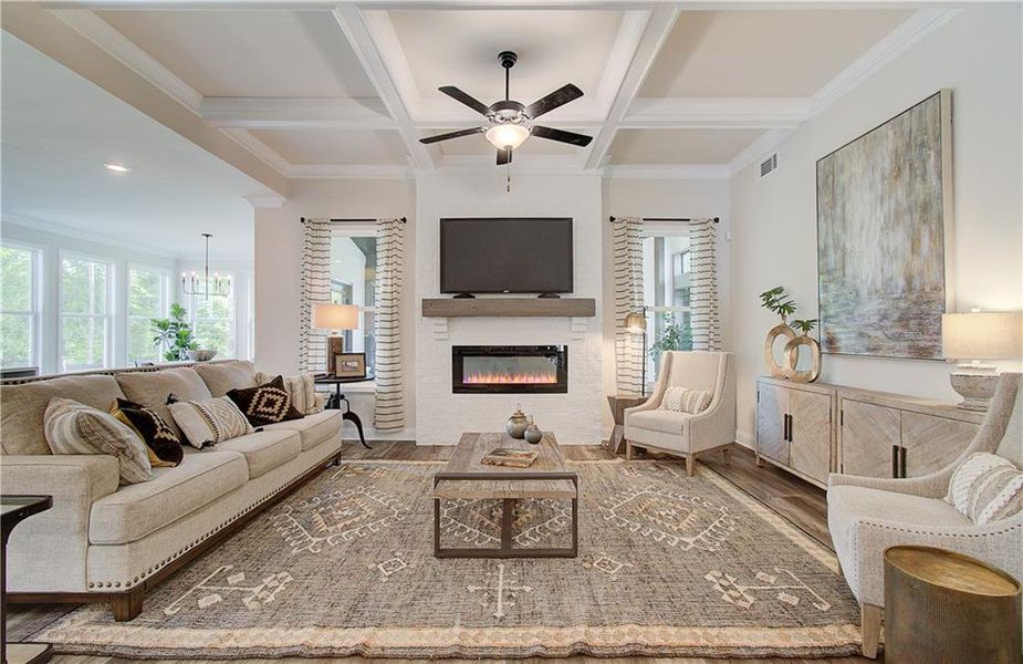 Furnished interior view inside a new home in , Hoschton (Image 9).
