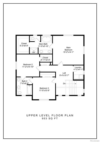 2D floor plan layout of this home in , Colorado Springs, CO (Image 5).
