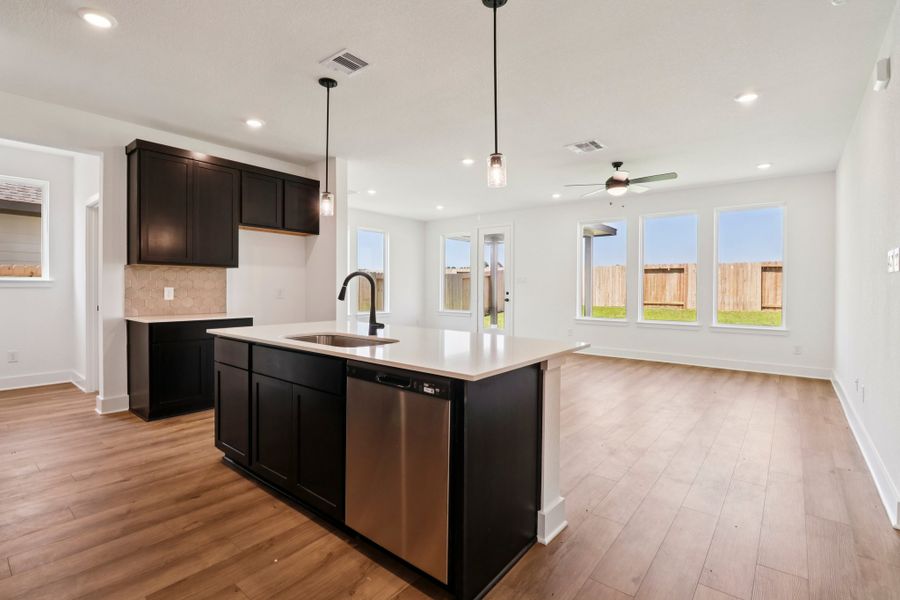 Furnished interior view inside a new home in The Canopies, Splendora (Image 3).