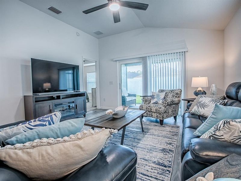 Furnished interior view inside a new home in , The Villages (Image 43).