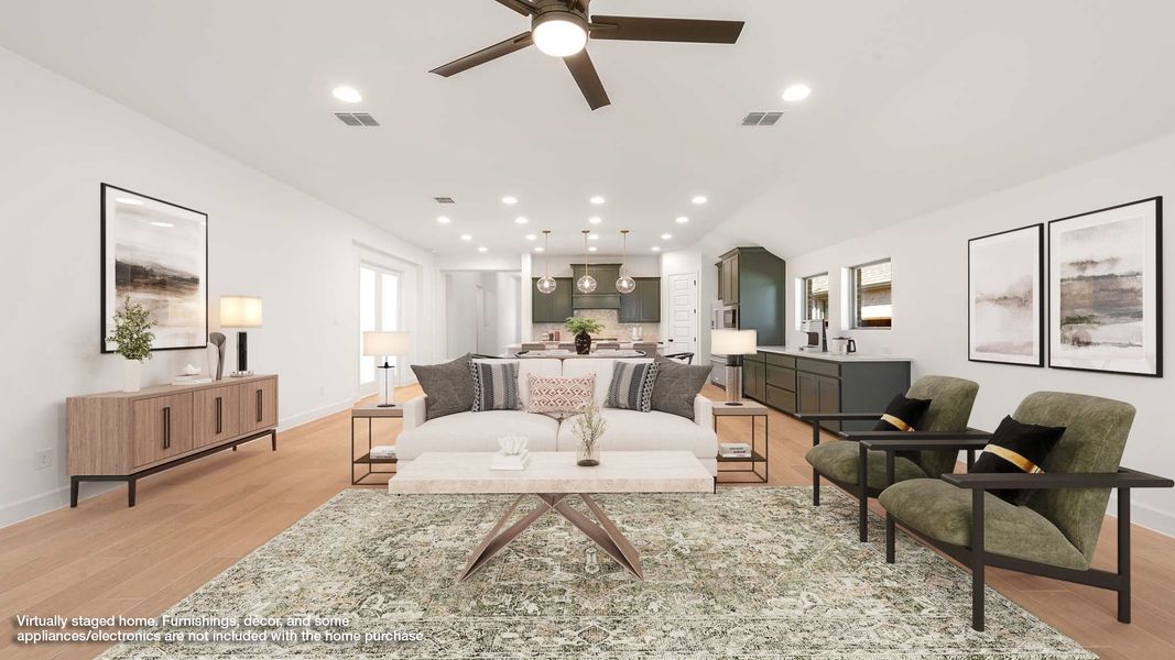 Furnished interior view inside a new home in Cambridge Crossing, Celina (Image 5).