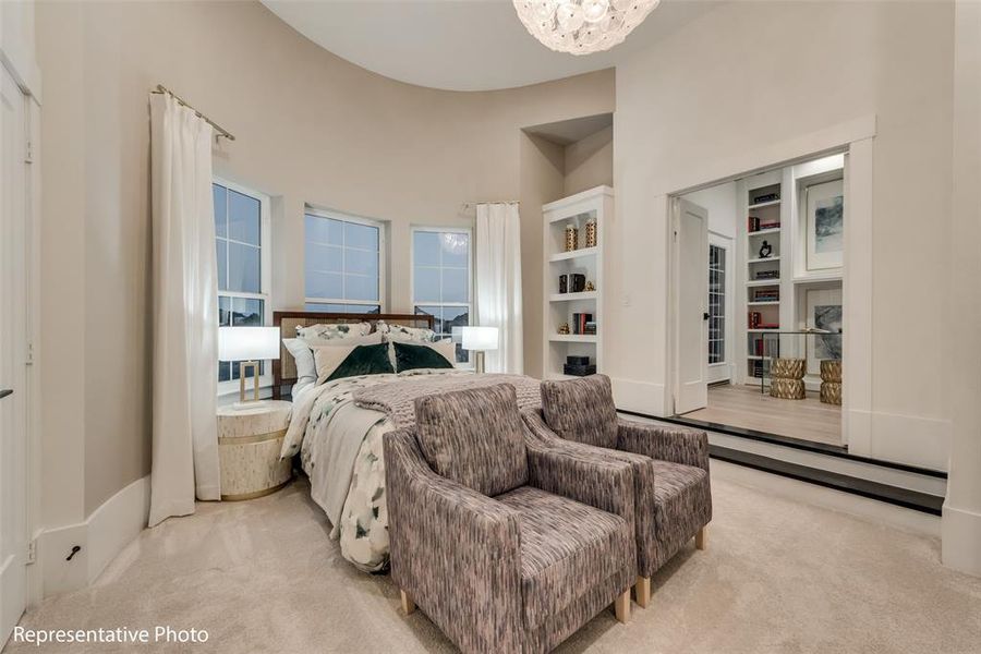 Furnished interior view inside a new home in Park Place, Prosper (Image 10).