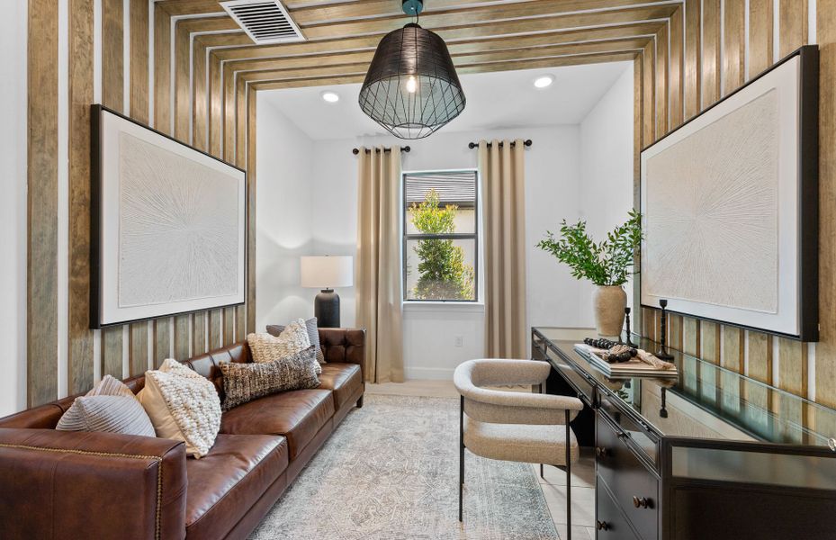 Flex room with optional French doors, great space for a home office Flex room with optional French doors, great space for a home office