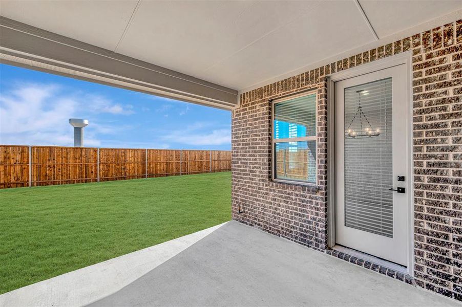 Exterior details and patio area of a home in Timberbrook, Justin (Image 23). Exterior details and patio area of a home in Timberbrook, Justin (Image 23).