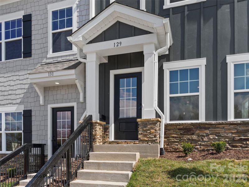 Exterior details and patio area of a home in , Asheville (Image 3).