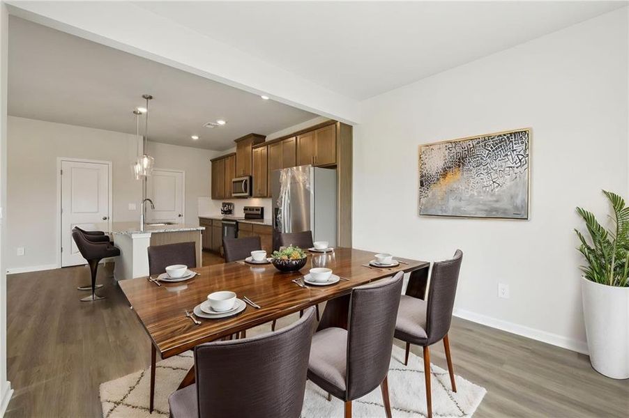 Furnished interior view inside a new home in Hawthorne Station, College Park (Image 8).