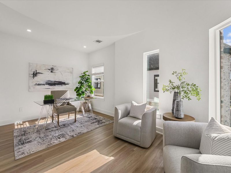 Furnished interior view inside a new home in , Houston (Image 17).