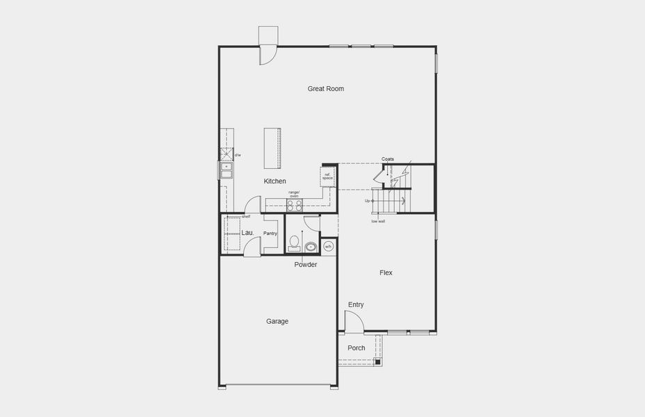 2D floor plan layout for the Plan 2897 by KB Home in Legend Heights - Sterling Collection, New Braunfels, TX (Image 5). 2D floor plan layout for the Plan 2897 by KB Home in Legend Heights - Sterling Collection, New Braunfels, TX (Image 5).
