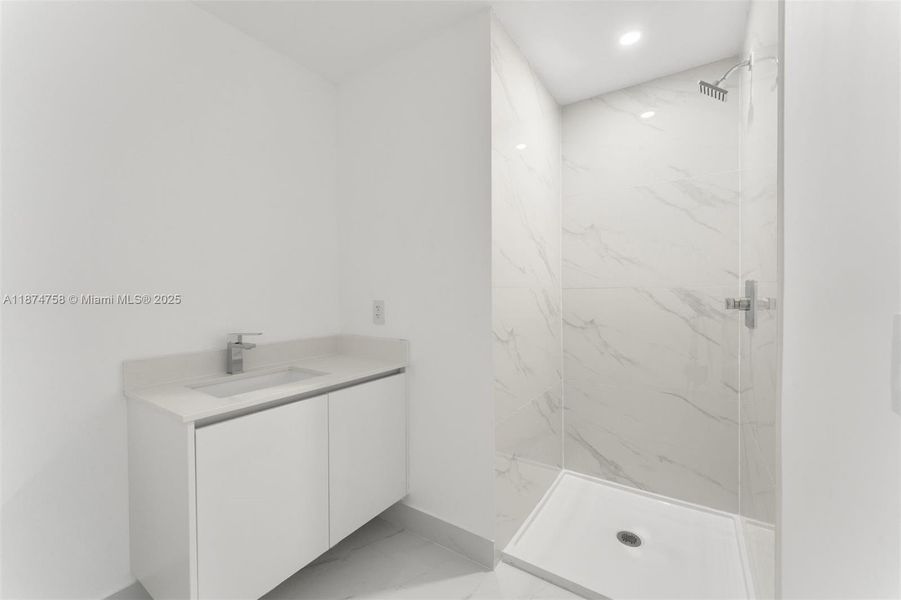 Furnished interior view inside a new home in , Miami (Image 9).