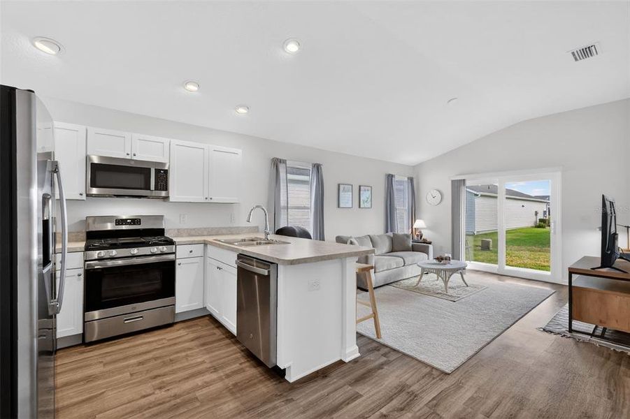 Furnished interior view inside a new home in , The Villages (Image 17).