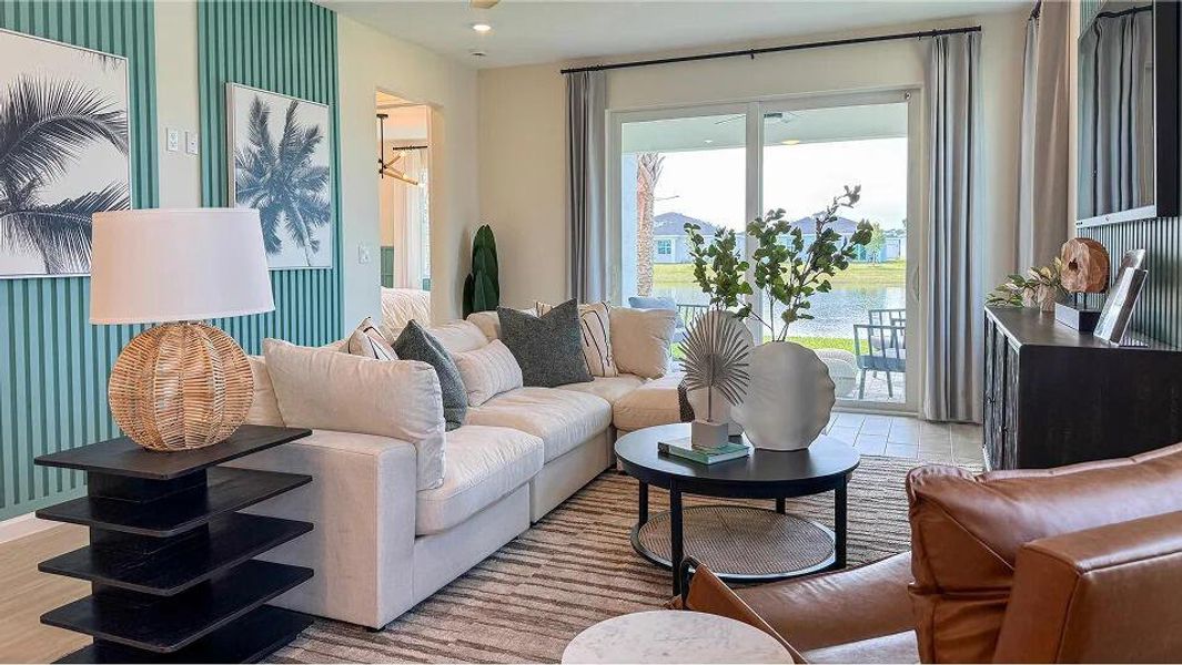 Furnished interior view inside a new home in , Fort Pierce (Image 4).