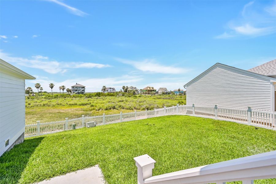 Exterior details and patio area of a home in , Galveston (Image 27). Exterior details and patio area of a home in , Galveston (Image 27).