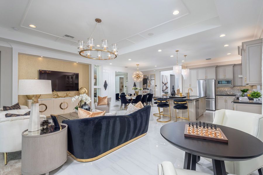 Representative furnished interior of a home built from the Vienna by GL Homes in Valencia Grand (55+), Boynton Beach (Image 7).
