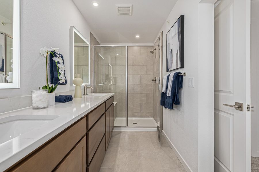 Furnished interior view inside a new home in The Vistas at West Mesa, Colorado Springs (Image 16).