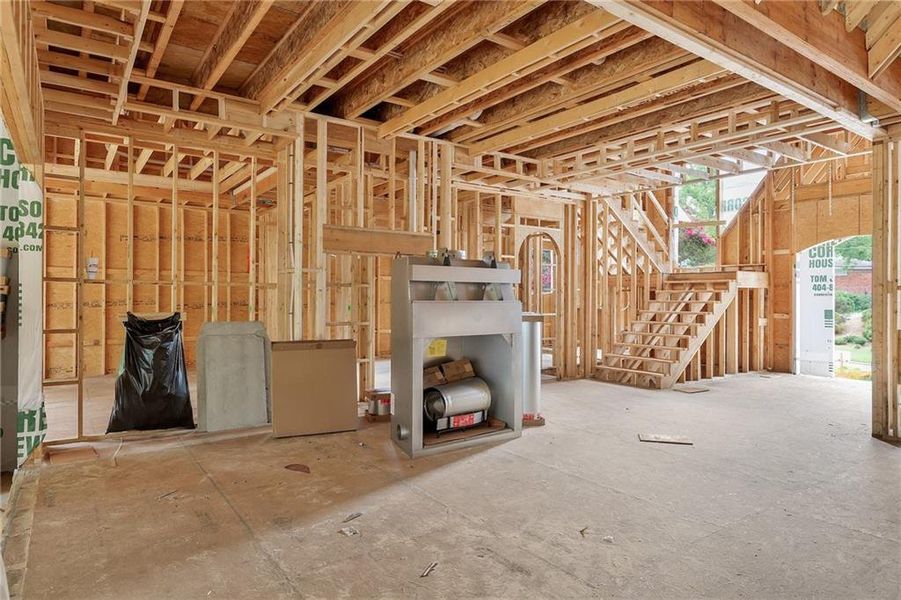 In-progress construction of a new home in , Atlanta, GA (Image 3).