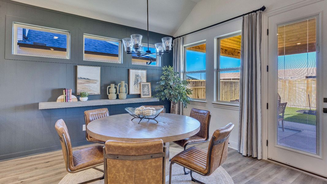 Representative furnished interior of a home built from the Palm by DRB Homes in Oaks at San Gabriel, Georgetown (Image 9).