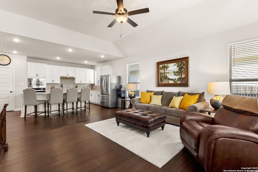 Furnished interior view inside a new home in Overlook at Creekside, New Braunfels (Image 23).