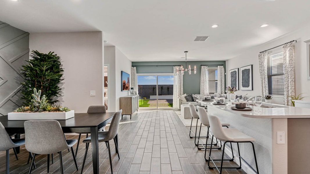 Furnished interior view inside a new home in Desert Moon Estates, Buckeye (Image 11).