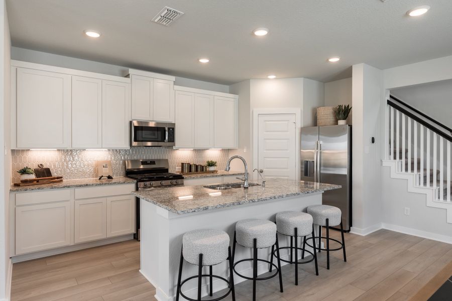 Furnished interior view inside a new home in Mason Woods, Cypress (Image 6).