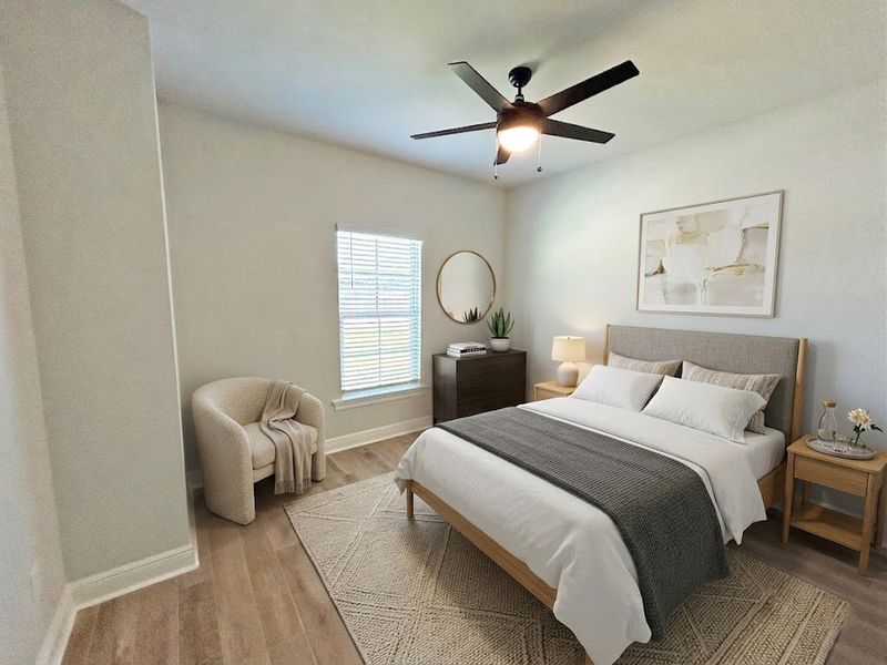Furnished interior view inside a new home in The Bluffs at Lafayette, Freeport (Image 9).