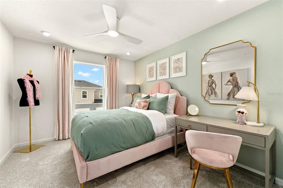 Furnished interior view inside a new home in Meridian Parks, Orlando (Image 13). Furnished interior view inside a new home in Meridian Parks, Orlando (Image 13).