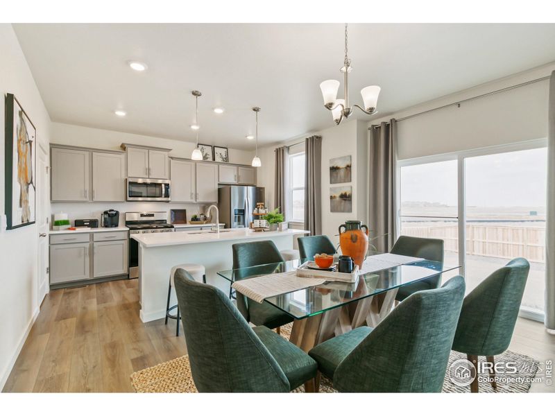 Furnished interior view inside a new home in Settlers Crossing, Commerce City (Image 15).