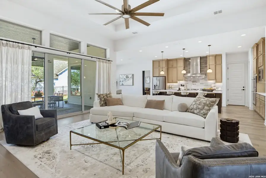 Furnished interior view inside a new home in Esperanza - 80' & 90', Boerne (Image 26). Furnished interior view inside a new home in Esperanza - 80' & 90', Boerne (Image 26).
