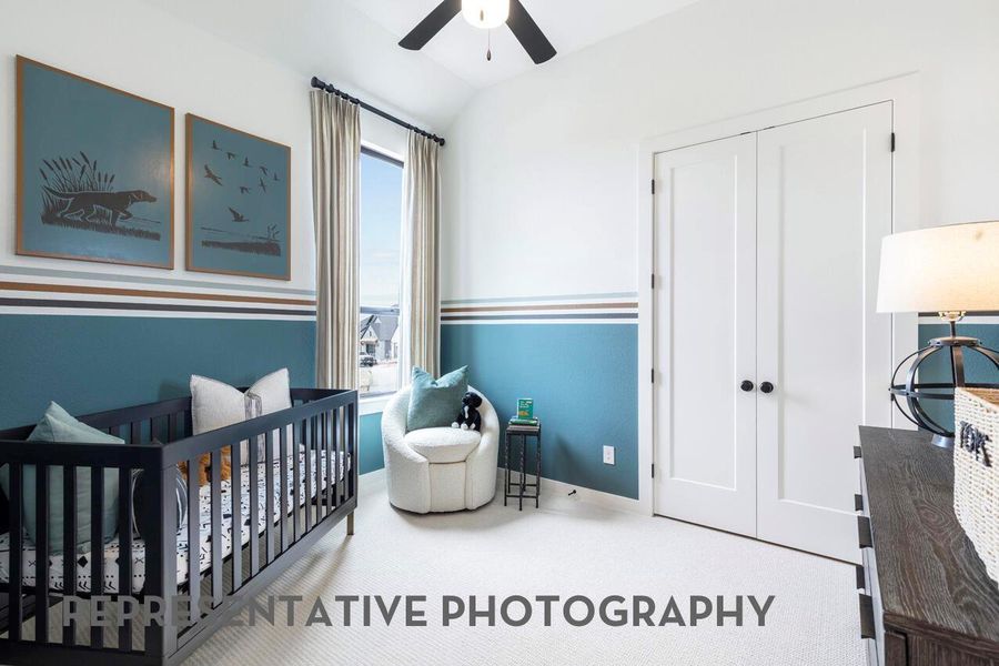 Furnished interior view inside a new home in Wolf Ranch, Georgetown (Image 35).