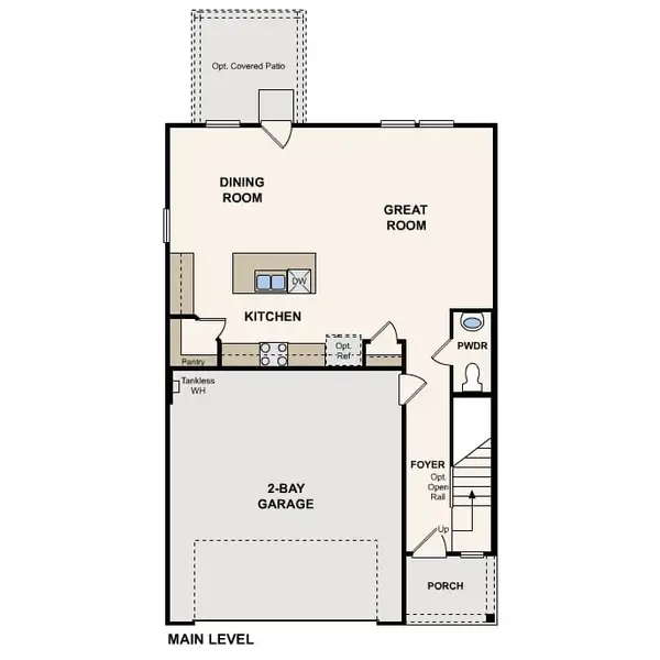 2D floor plan layout of this home in Lakes at Black Oak, Magnolia, TX (Image 3).