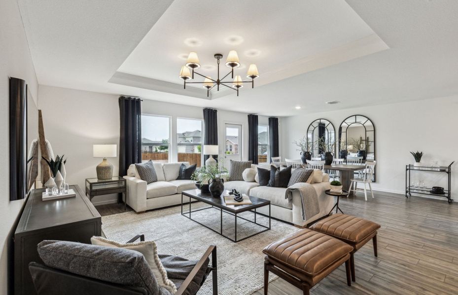 Furnished interior view inside a new home in Elizabeth Creek, Haslet (Image 13).