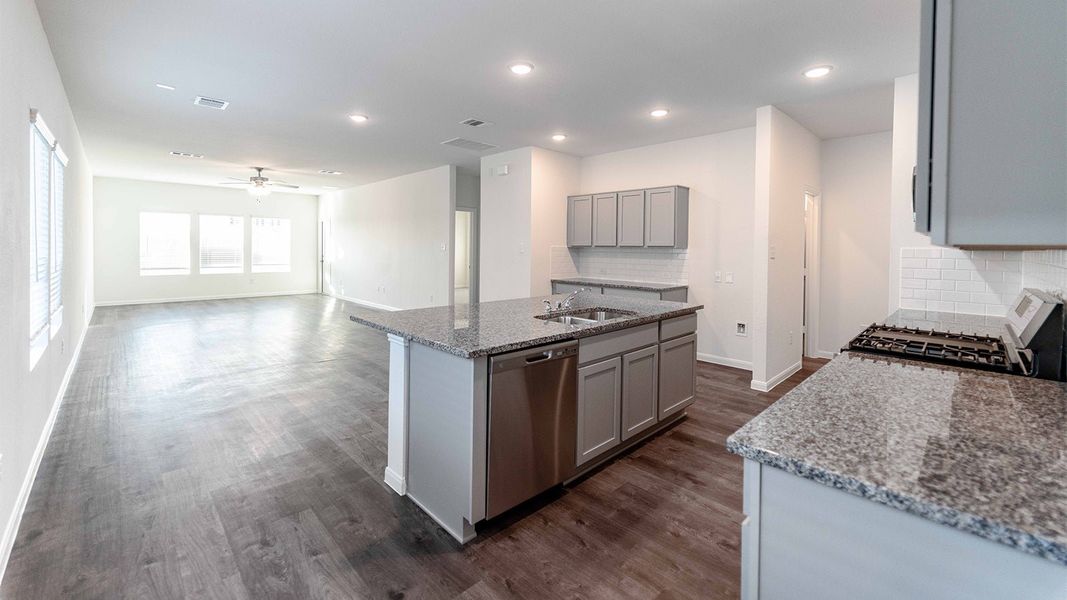 Furnished interior view inside a new home in Sunset Oaks, Maxwell (Image 4). Furnished interior view inside a new home in Sunset Oaks, Maxwell (Image 4).