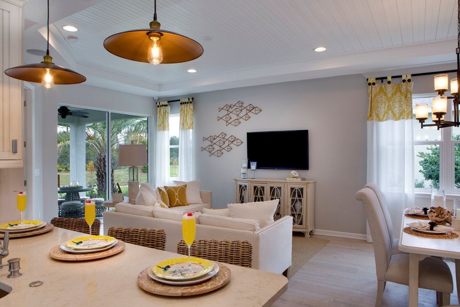 Great Room - Image shown is not modeled at Cresswind Lakewood Ranch