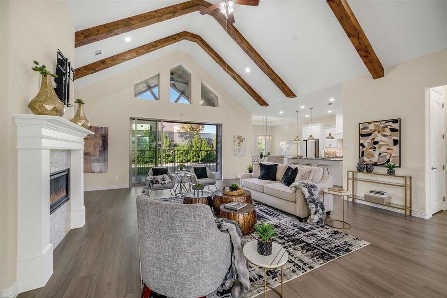 Furnished interior view inside a new home in Ladera Prosper, Prosper (Image 9).