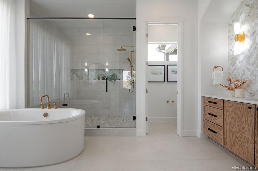 Furnished interior view inside a new home in , Parker (Image 18).