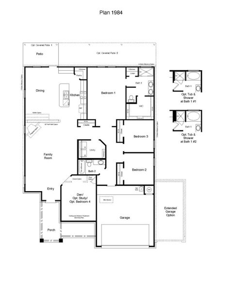 2D floor plan layout of this home in Country Meadows, Thorndale, TX (Image 2). 2D floor plan layout of this home in Country Meadows, Thorndale, TX (Image 2).