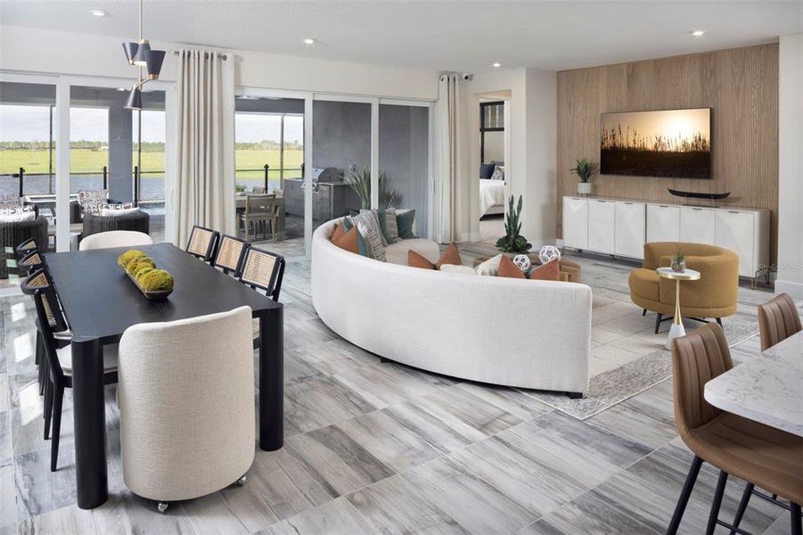 Furnished interior view inside a new home in Wellen Park, Venice (Image 3).