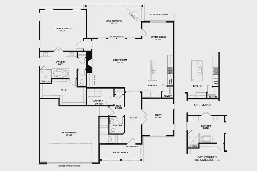 2D floor plan layout of this home in Brush Creek, Fairview, TN (Image 5).