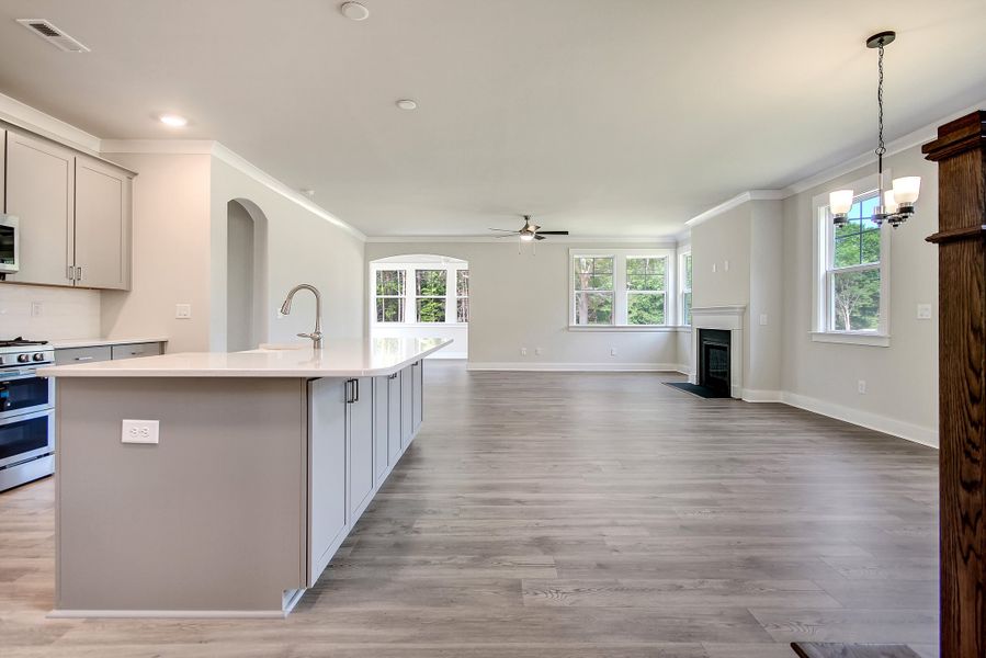 Sullivan Kitchen Overlooking Living Room