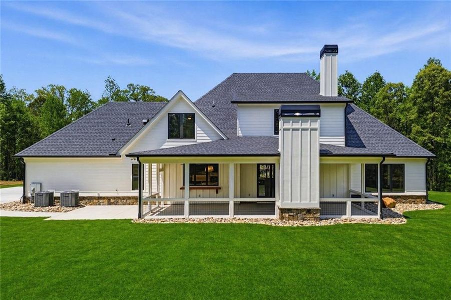 Front exterior of a new home in , White, GA, highlighting curb appeal (Image 28).