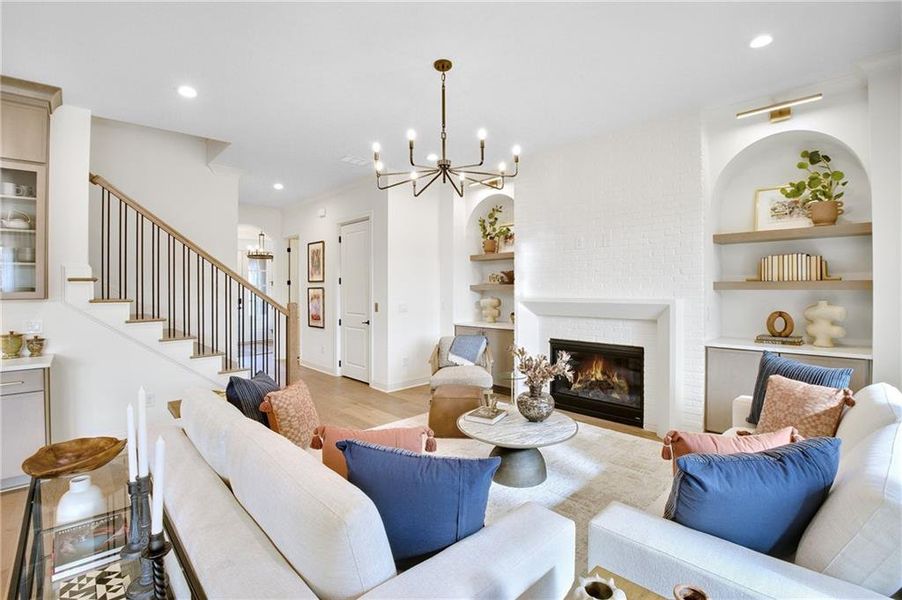 Furnished interior view inside a new home in Laurel View, Suwanee (Image 42). Furnished interior view inside a new home in Laurel View, Suwanee (Image 42).